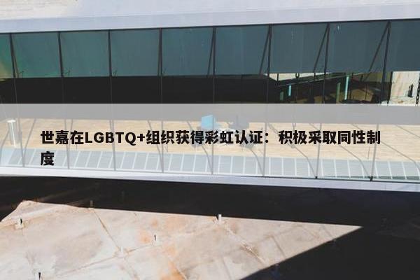 世嘉在LGBTQ+组织获得彩虹认证：积极采取同性制度