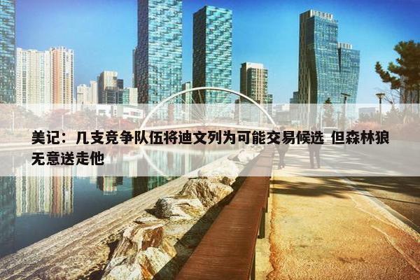 美记：几支竞争队伍将迪文列为可能交易候选 但森林狼无意送走他