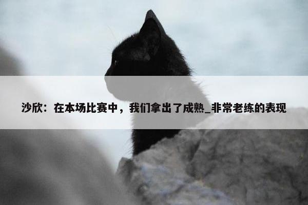 沙欣：在本场比赛中，我们拿出了成熟_非常老练的表现