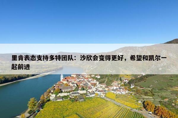 里肯表态支持多特团队：沙欣会变得更好，希望和凯尔一起前进