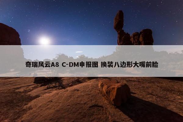 奇瑞风云A8 C-DM申报图 换装八边形大嘴前脸