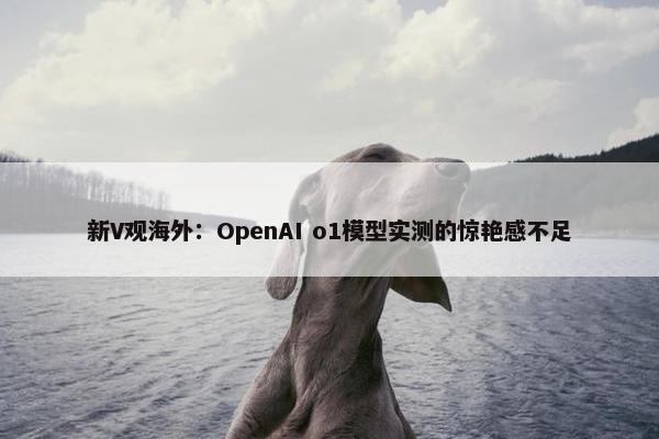 新V观海外：OpenAI o1模型实测的惊艳感不足