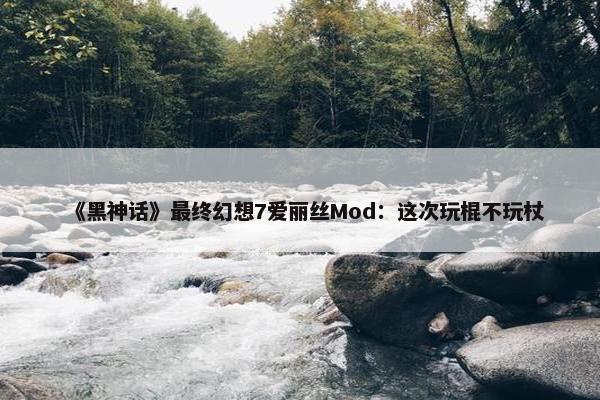 《黑神话》最终幻想7爱丽丝Mod：这次玩棍不玩杖