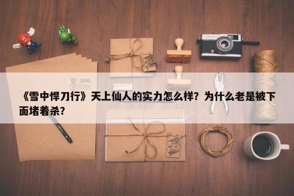 《雪中悍刀行》天上仙人的实力怎么样？为什么老是被下面堵着杀？