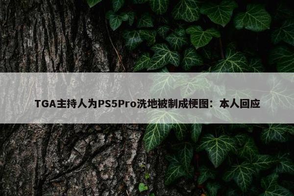 TGA主持人为PS5Pro洗地被制成梗图：本人回应