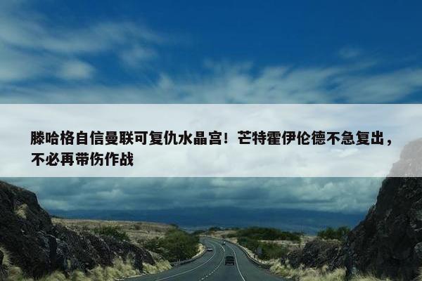 滕哈格自信曼联可复仇水晶宫！芒特霍伊伦德不急复出，不必再带伤作战