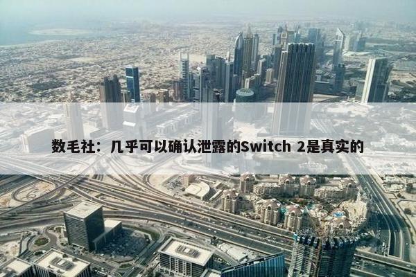 数毛社：几乎可以确认泄露的Switch 2是真实的