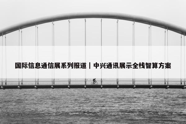 国际信息通信展系列报道｜中兴通讯展示全栈智算方案