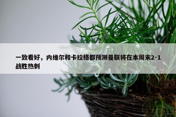 一致看好，内维尔和卡拉格都预测曼联将在本周末2-1战胜热刺