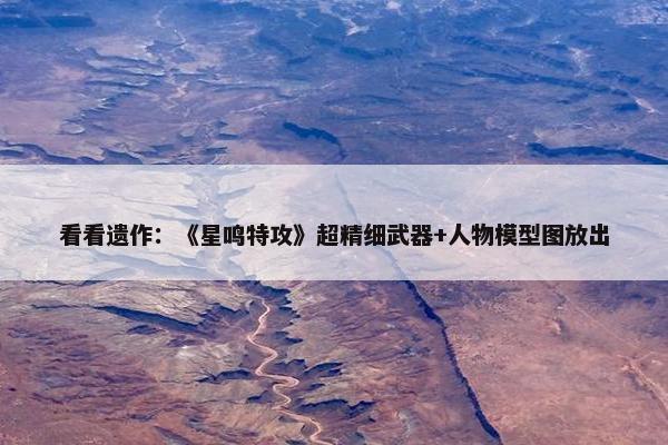 看看遗作：《星鸣特攻》超精细武器+人物模型图放出