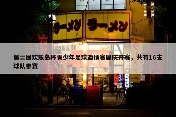 第二届欢乐岛杯青少年足球邀请赛国庆开赛，共有16支球队参赛