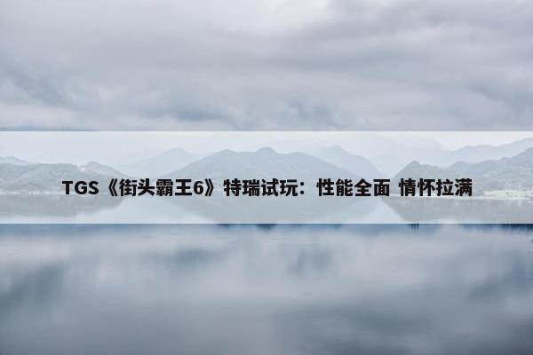 TGS《街头霸王6》特瑞试玩：性能全面 情怀拉满