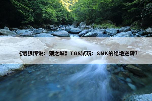 《饿狼传说：狼之城》TGS试玩：SNK的绝地逆转？