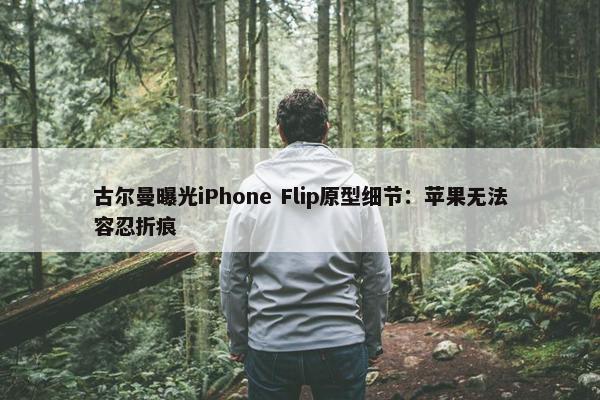 古尔曼曝光iPhone Flip原型细节：苹果无法容忍折痕