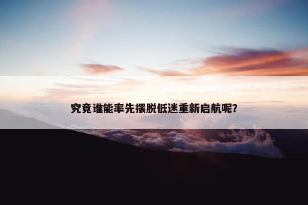 究竟谁能率先摆脱低迷重新启航呢？