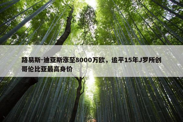 路易斯-迪亚斯涨至8000万欧，追平15年J罗所创哥伦比亚最高身价