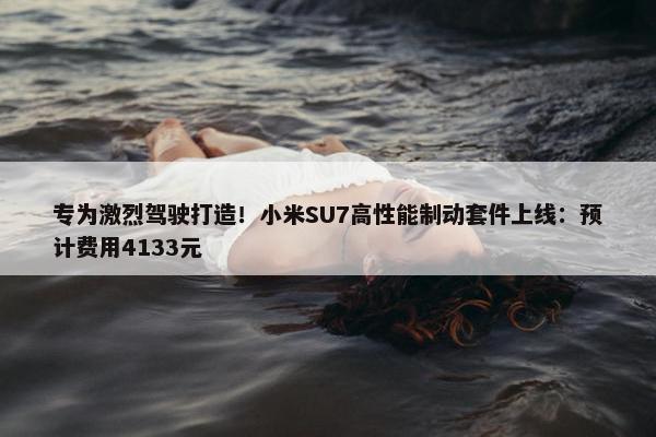 专为激烈驾驶打造！小米SU7高性能制动套件上线：预计费用4133元