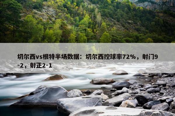 切尔西vs根特半场数据：切尔西控球率72%，射门9-2，射正2-1