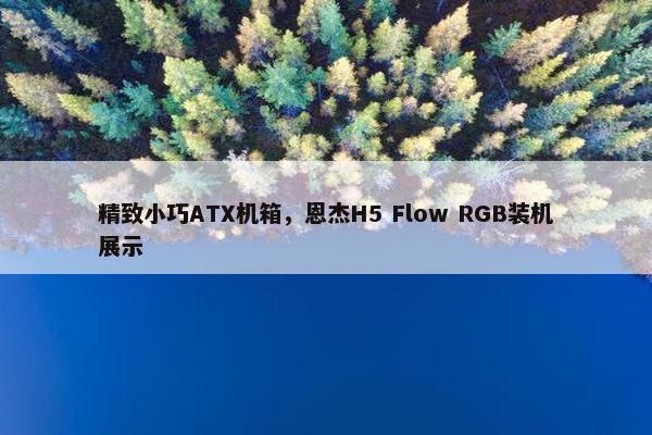 精致小巧ATX机箱，恩杰H5 Flow RGB装机展示