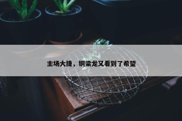 主场大捷，铜梁龙又看到了希望