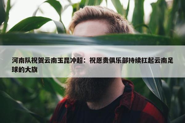 河南队祝贺云南玉昆冲超：祝愿贵俱乐部持续扛起云南足球的大旗