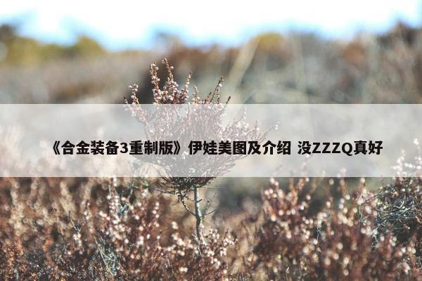 《合金装备3重制版》伊娃美图及介绍 没ZZZQ真好