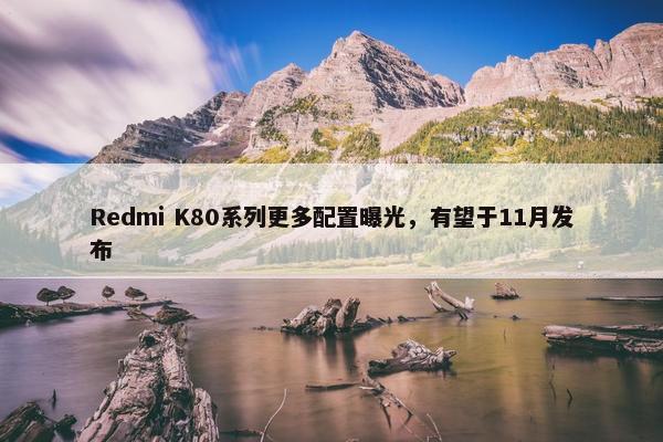 Redmi K80系列更多配置曝光，有望于11月发布