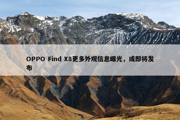 OPPO Find X8更多外观信息曝光，或即将发布