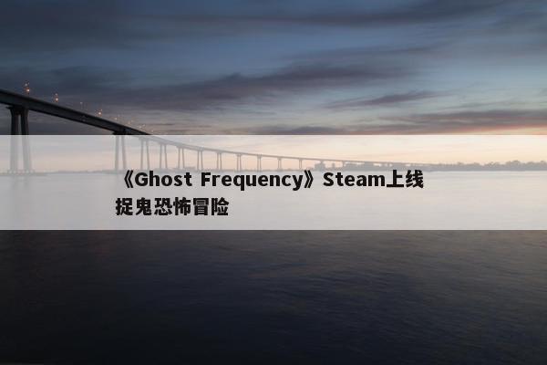 《Ghost Frequency》Steam上线 捉鬼恐怖冒险