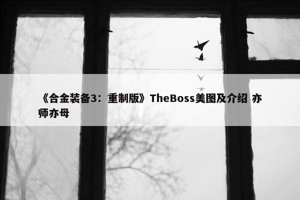 《合金装备3：重制版》TheBoss美图及介绍 亦师亦母