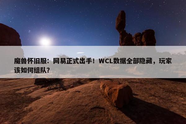 魔兽怀旧服：网易正式出手！WCL数据全部隐藏，玩家该如何组队？