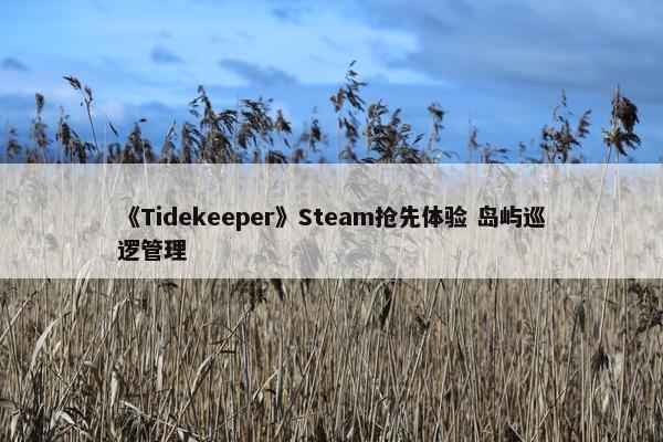 《Tidekeeper》Steam抢先体验 岛屿巡逻管理