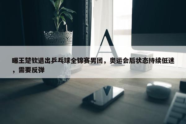 曝王楚钦退出乒乓球全锦赛男团，奥运会后状态持续低迷，需要反弹