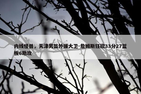 内线怪兽，天津男篮外援大卫-詹姆斯狂砍33分27篮板6助攻