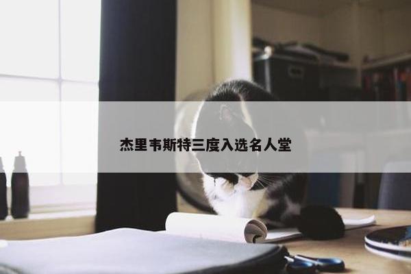 杰里韦斯特三度入选名人堂