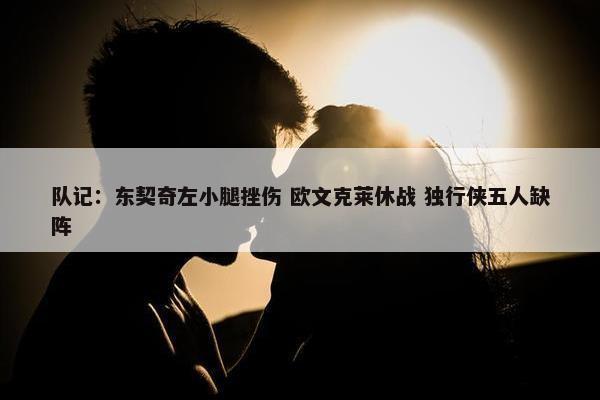 队记：东契奇左小腿挫伤 欧文克莱休战 独行侠五人缺阵