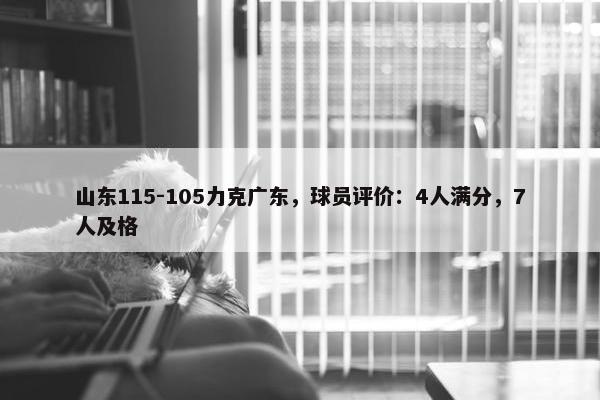 山东115-105力克广东，球员评价：4人满分，7人及格