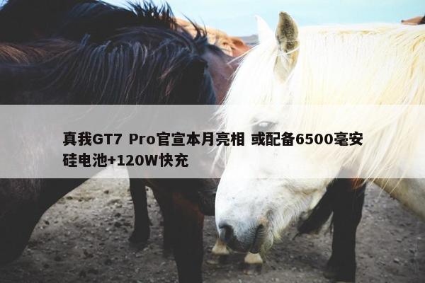 真我GT7 Pro官宣本月亮相 或配备6500毫安硅电池+120W快充