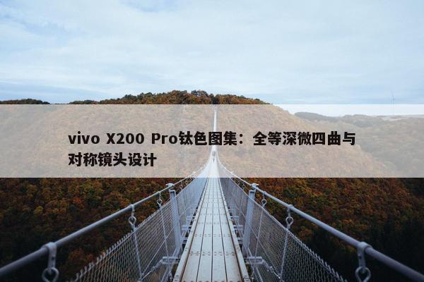 vivo X200 Pro钛色图集：全等深微四曲与对称镜头设计