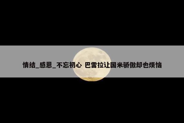 情结_感恩_不忘初心 巴雷拉让国米骄傲却也烦恼