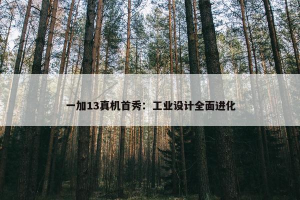 一加13真机首秀：工业设计全面进化