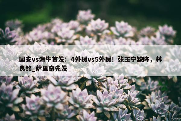 国安vs海牛首发：4外援vs5外援！张玉宁缺阵，林良铭_萨里奇先发