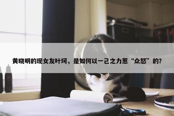 黄晓明的现女友叶珂，是如何以一己之力惹“众怒”的？