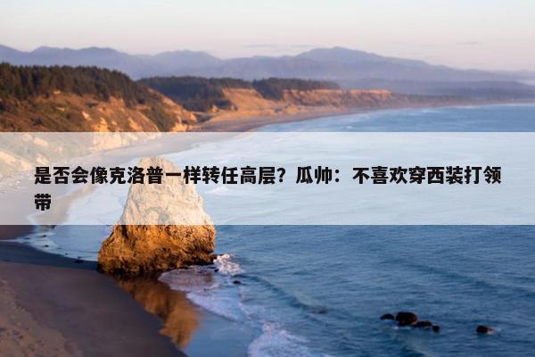 是否会像克洛普一样转任高层？瓜帅：不喜欢穿西装打领带