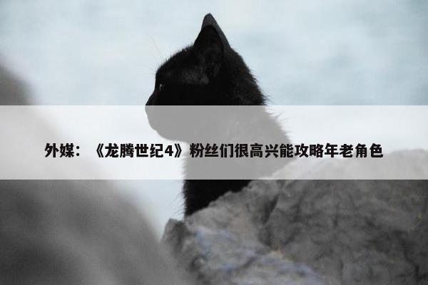 外媒：《龙腾世纪4》粉丝们很高兴能攻略年老角色