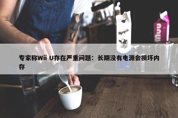 专家称Wii U存在严重问题：长期没有电源会损坏内存