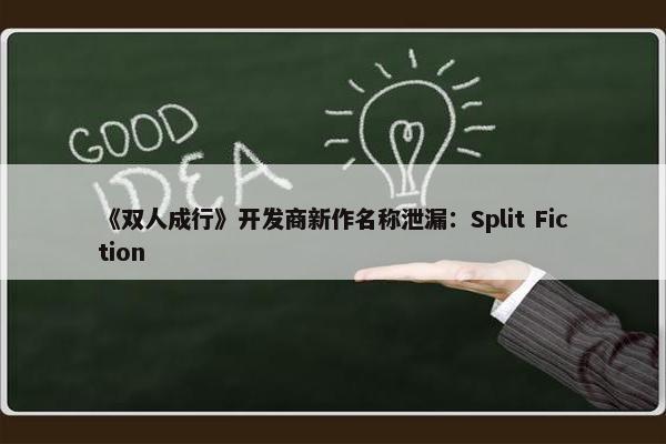 《双人成行》开发商新作名称泄漏：Split Fiction