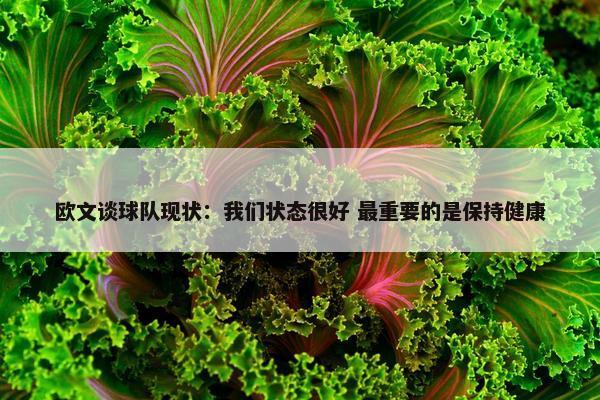 欧文谈球队现状：我们状态很好 最重要的是保持健康