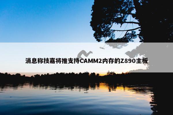 消息称技嘉将推支持CAMM2内存的Z890主板