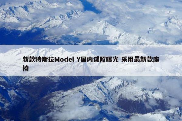 新款特斯拉Model Y国内谍照曝光 采用最新款座椅